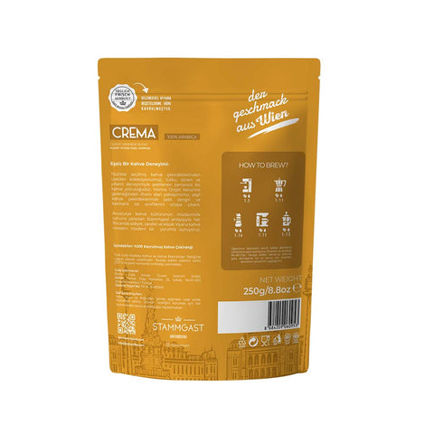 das Stammgast Crema Çekirdek Kahve 250 Gr